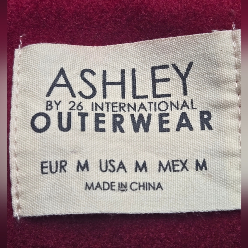 Ashley By 26 International Red/White Preppy Varsity Jacket "New York" Size M - Picture 7 of 7